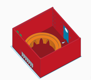 Tempus Nectit bottom case on 3D printer